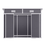 Outdoor Plastic Garden Storage Shed | Large | Light Grey