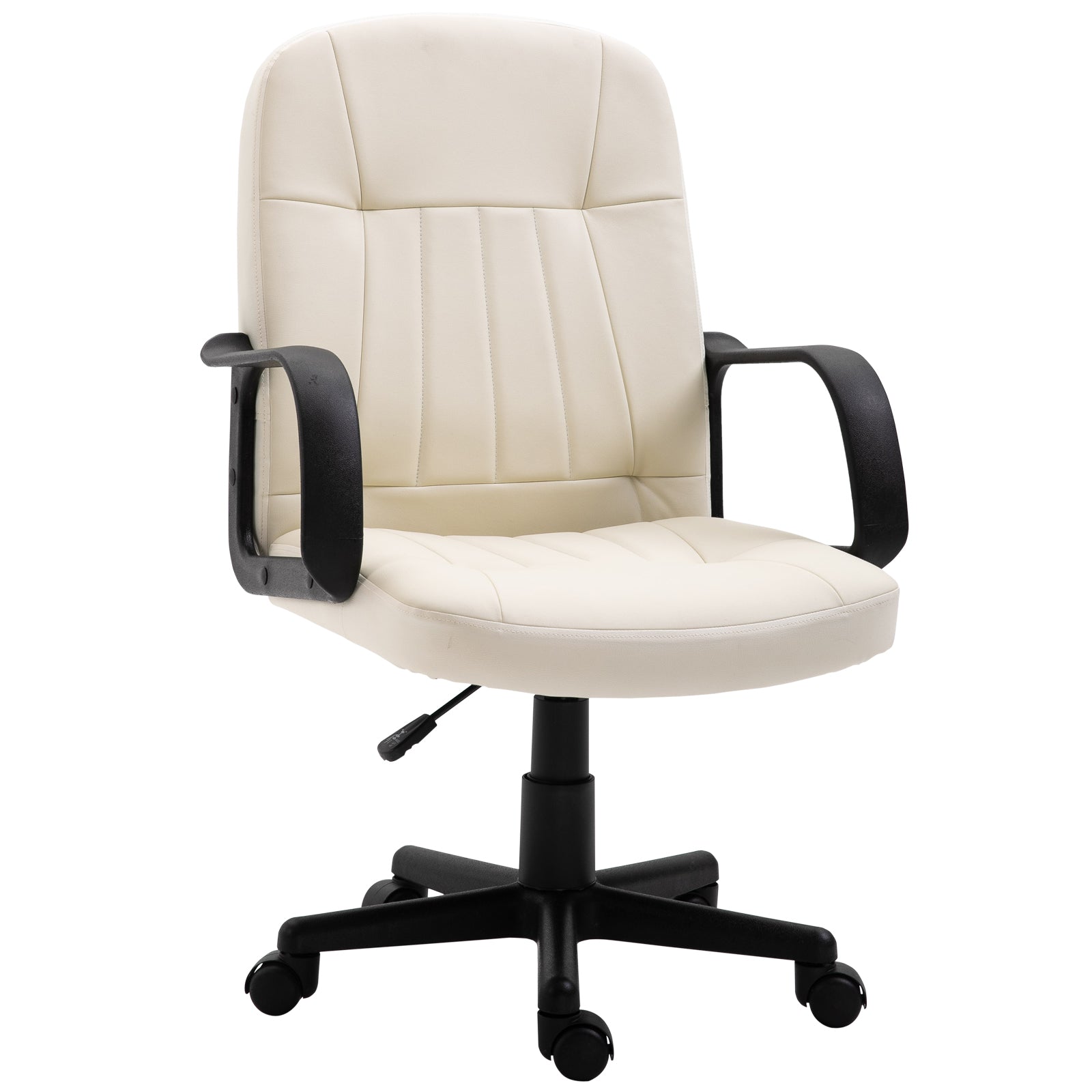 Swivel Executive Chair Pu Leather | Cream