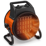 Industrial Fan Heater With Tilting, Adjustable Thermostat | 2800w | Orange