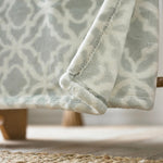 Morley Printed Heavyweight Supersoft Fleece Throw | 150cm x 180cm | Gray