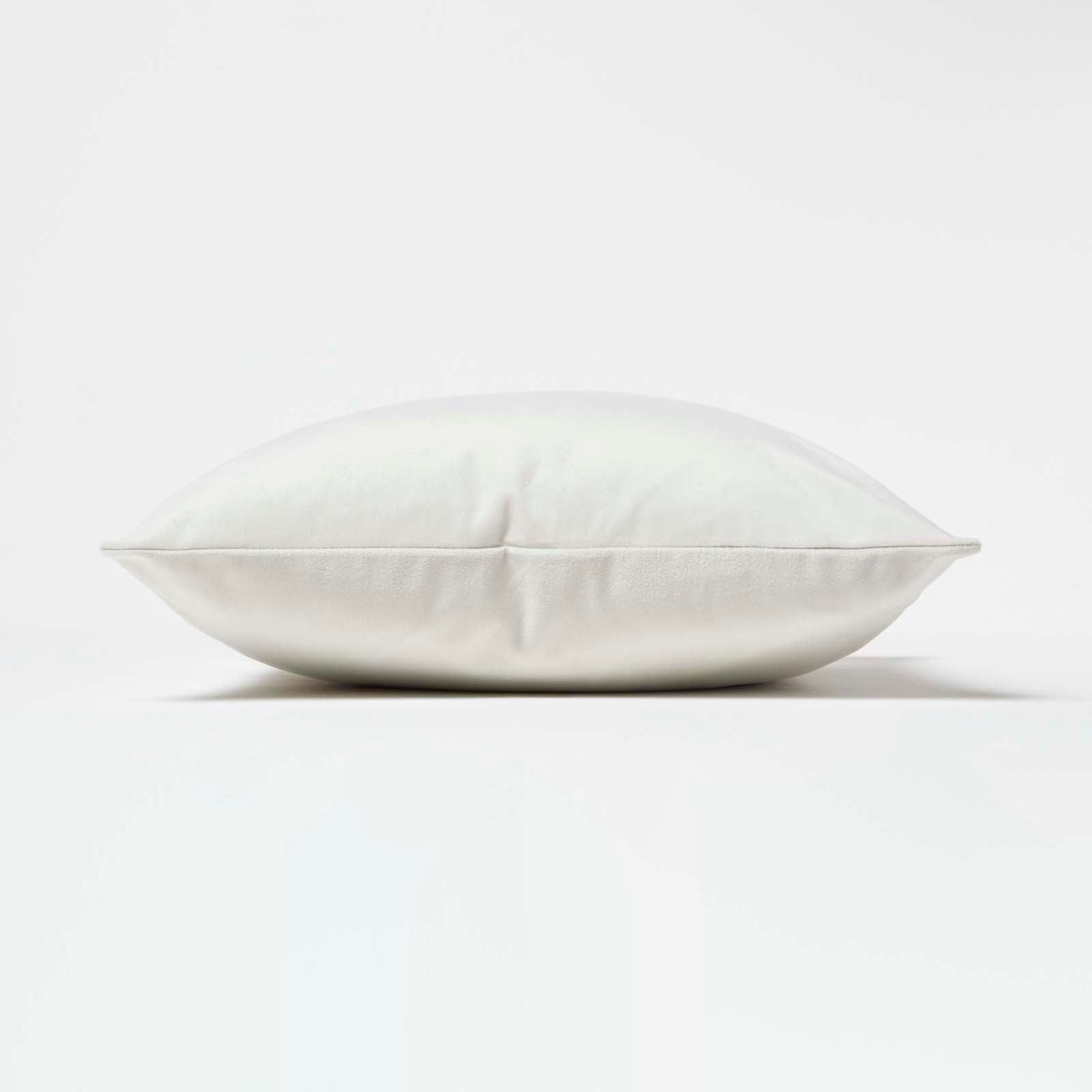 Velvet Cushion With Microfibre Insert | 30cm x 50cm | Cream