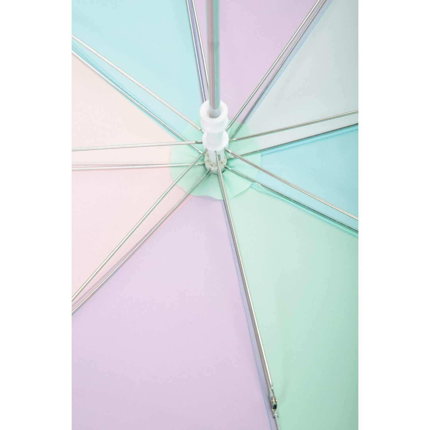 Childrens/kids Rainbow Stick Umbrella | One Size | Multicolour