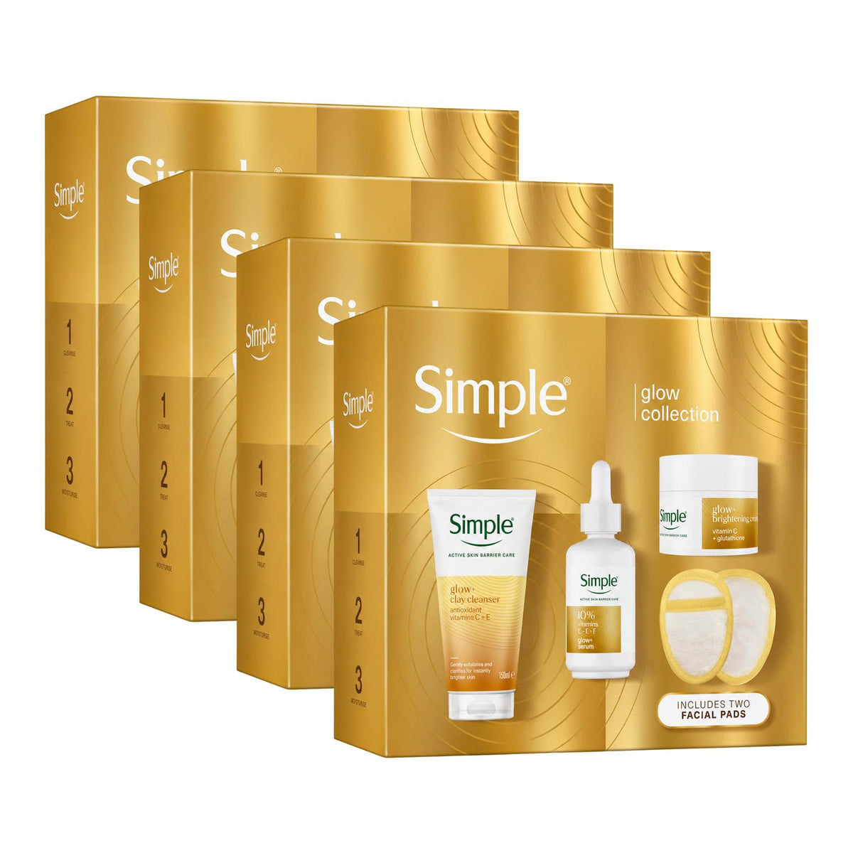 Multi Branded Glow Collection Gift Set With Cleanser And Serum | Set of 4