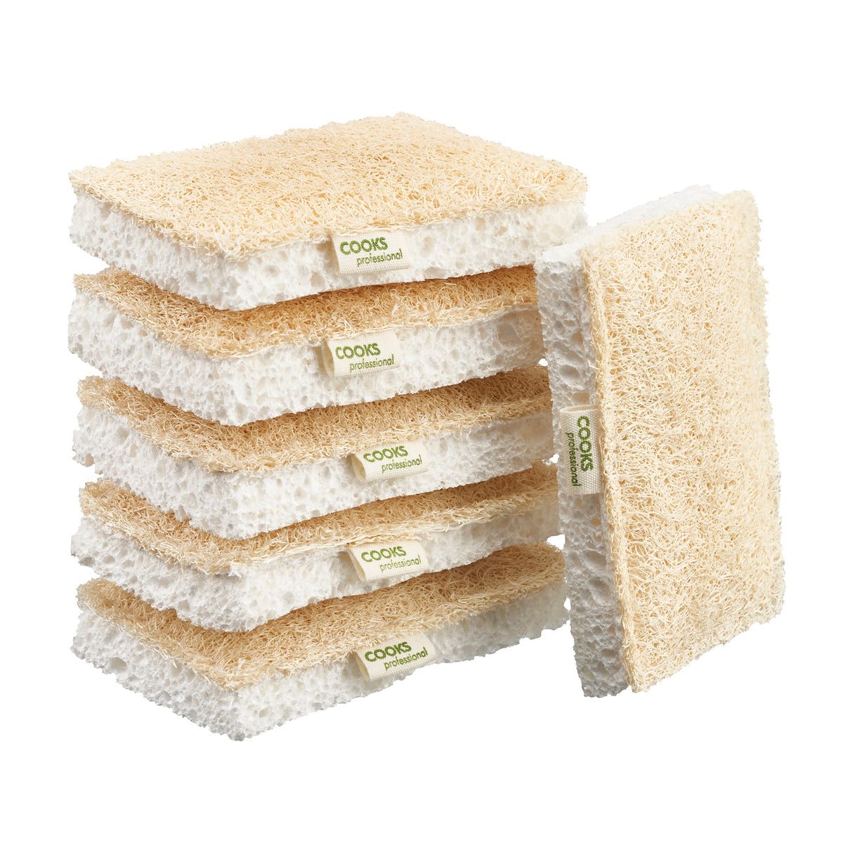 Eco Sponge Scouring Pad Set | Set of 6 | White