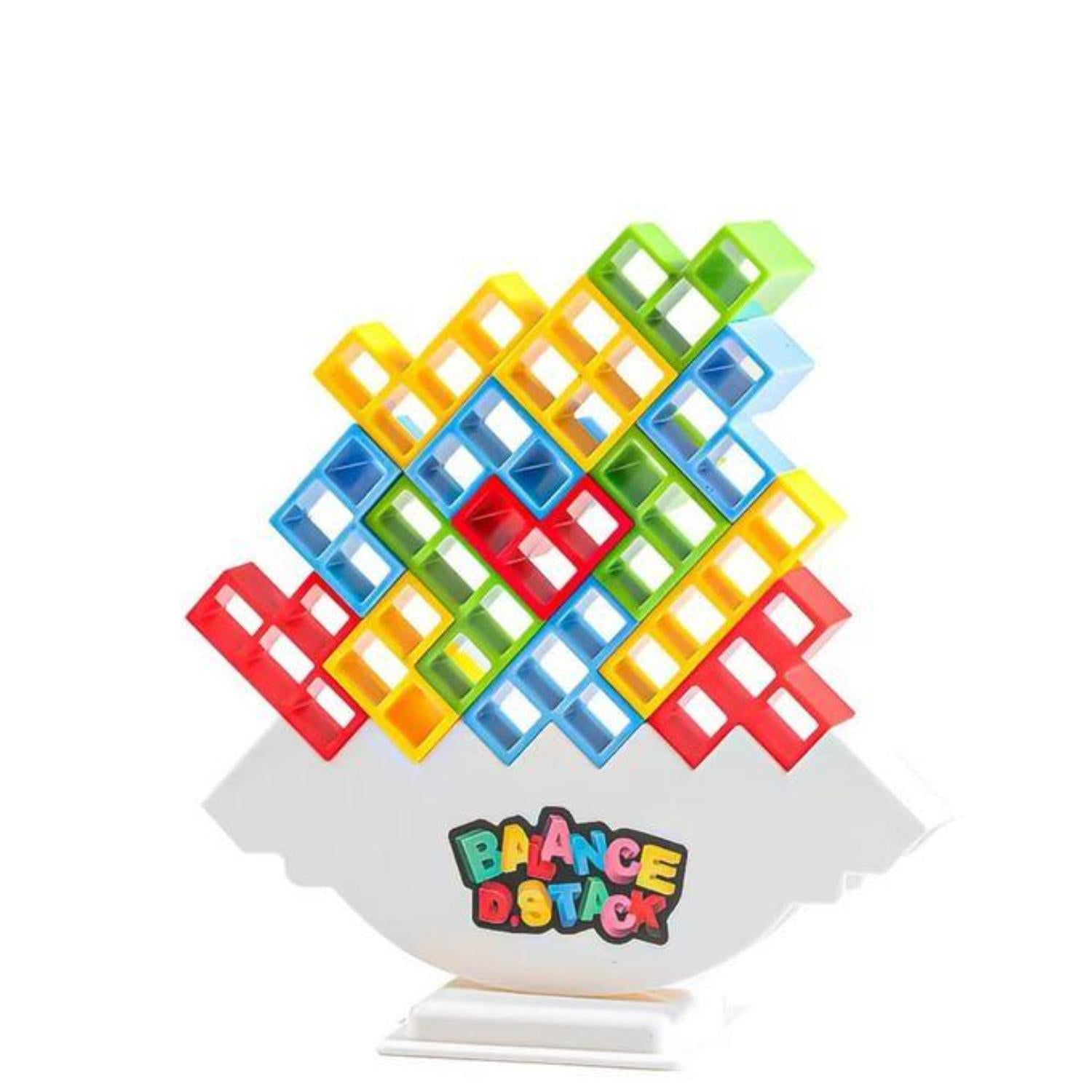 Dyzi Balance Tower Stacking Game 73 Piece Family Tabletop Toy Set