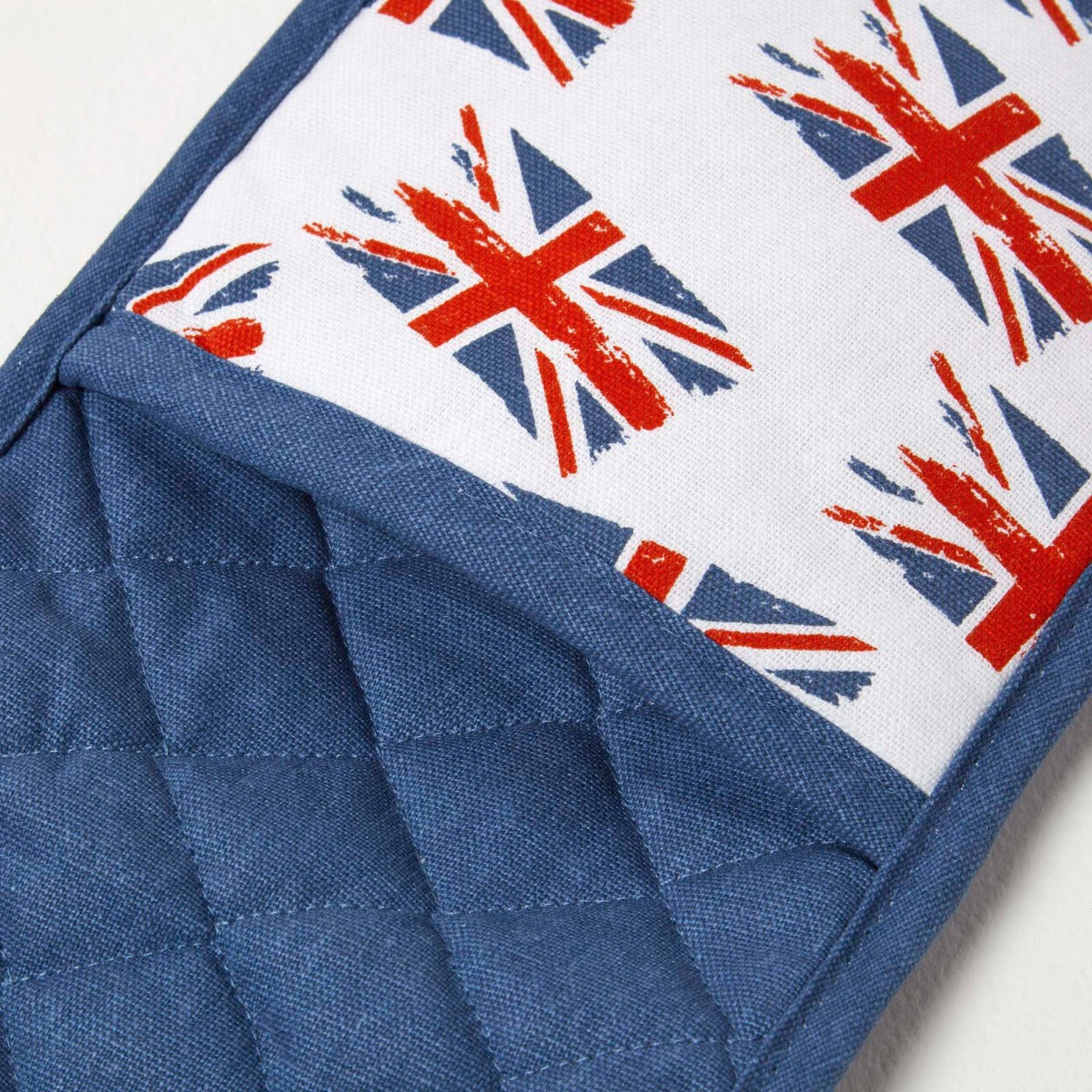 Multi Colour Union Jack Cotton Double Oven Glove