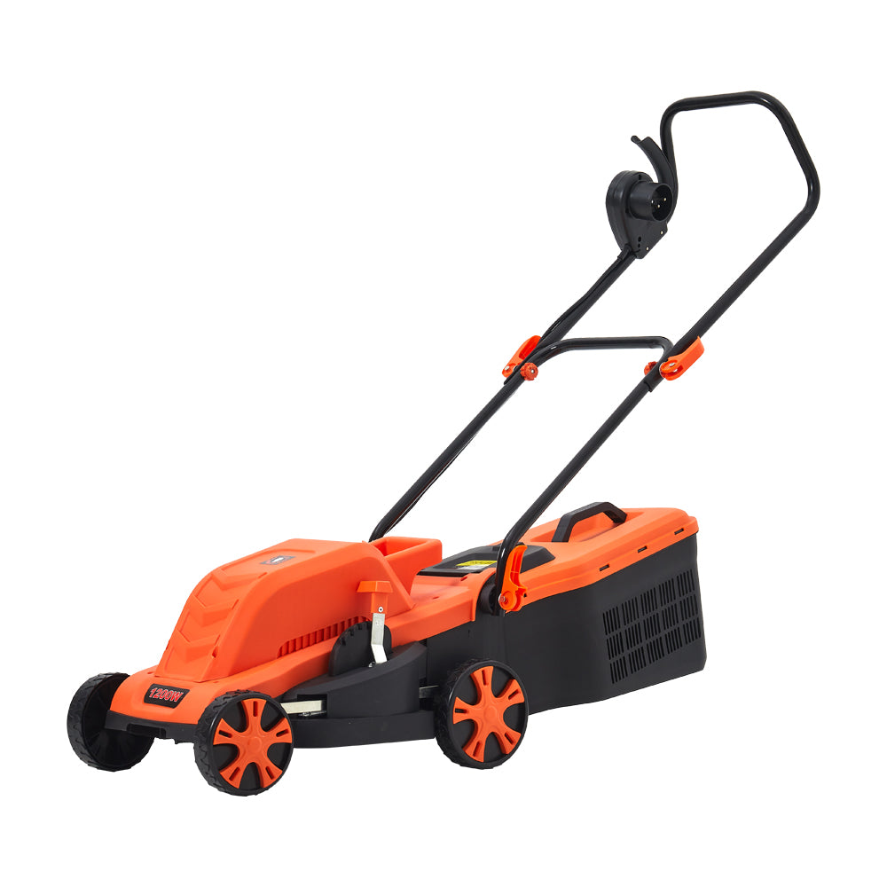 1600w Brushless Electric Lawn Mower 32cm Cutting Width Height Adjustment 30l Grass Box | 5 Height