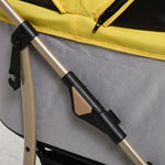 3 In 1 Pet Stroller, Detachable Dog Cat Travel Carriage | Yellow