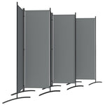 Outsunny Garden Privacy Screen Foldable 6 Panel Room Divider