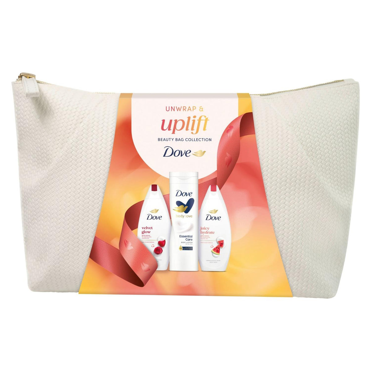Uplift Beauty Bag Gift Set With Body Wash And Lotion, 3 Piece | Set of 1