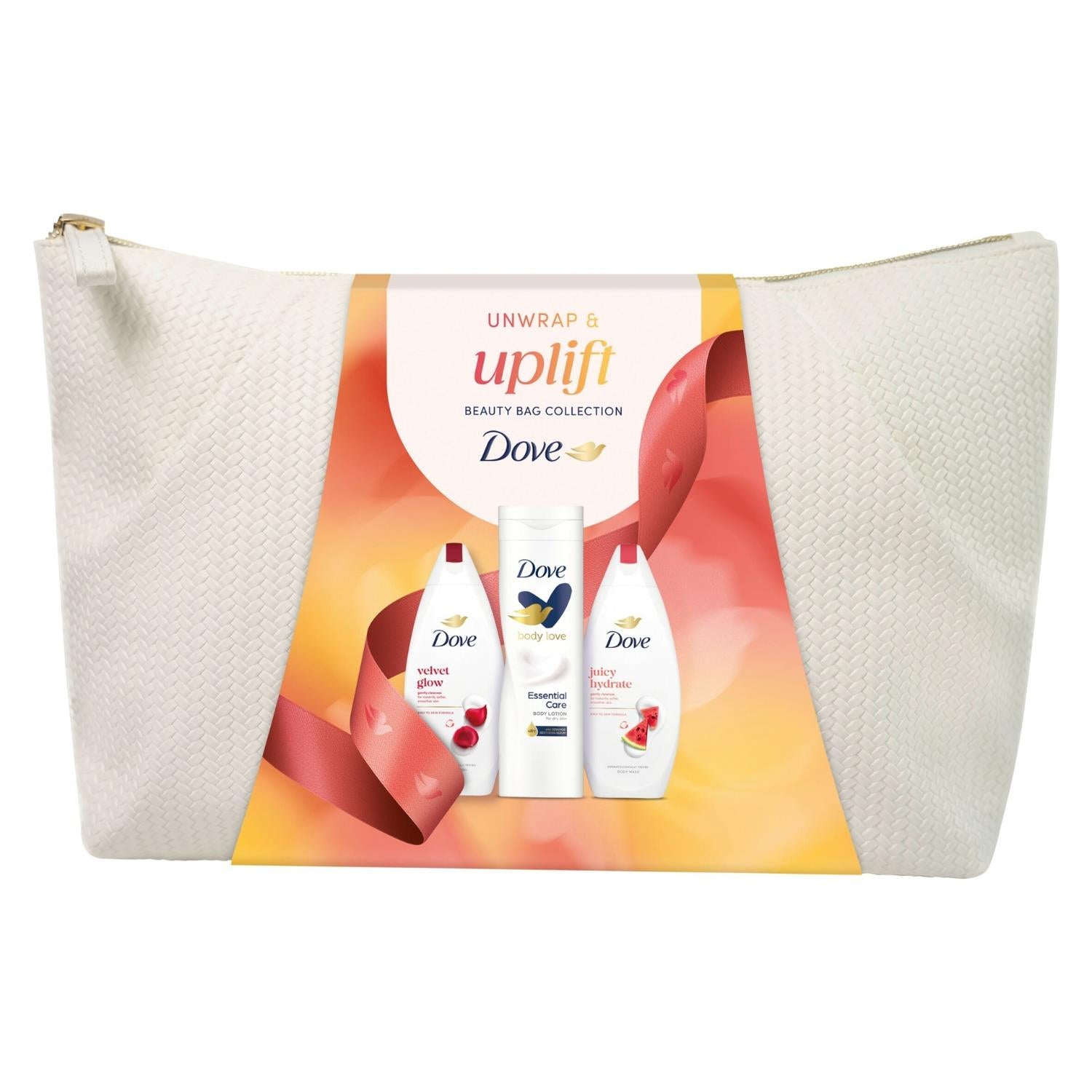 Uplift Beauty Bag Gift Set With Body Wash And Lotion, 3 Piece | Set of 4
