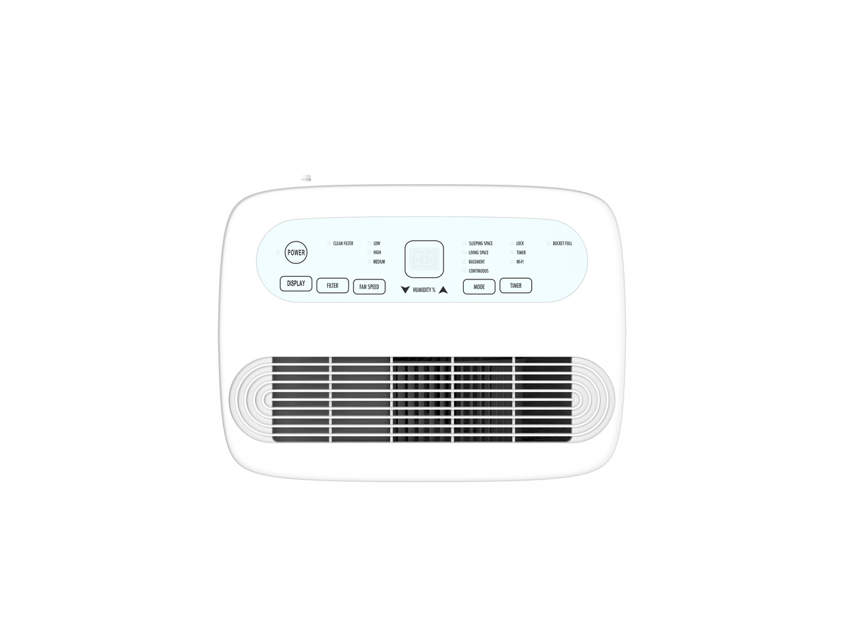 Dehumidifier With Wifi For Home|damp & Condensation | 30l | White
