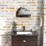 Round Mirror For Wall Makeup Mirror With Shelf | One Size | Natura