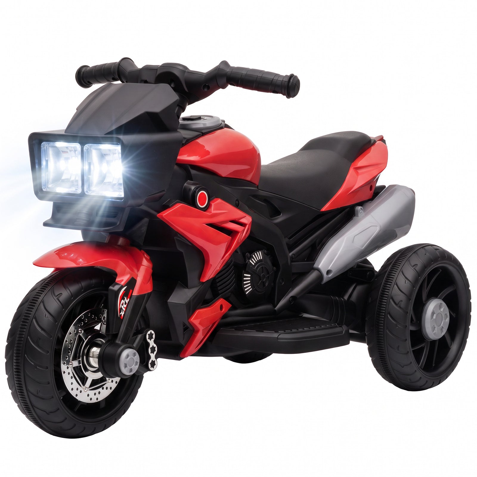 Kids Electric Motorcycle Ride-on Toy W/ High-traction Wheels | Red