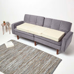 Cotton Orthopaedic Foam 3 Seater Booster Cushion | 50cm x 150cm | Cream