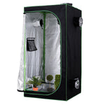 80x80x160cm Indoor Plant Grow Tent Hydroponic Mylar | Black