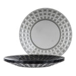 Prism Outdoor Dinner Plates Set Of 4 - Smoke Grey