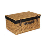 Wicker Buff 60cm Picnic Basket | Black