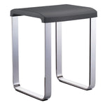 Bathroom Shower Chair With Chrome Aluminium Frame | Dark Gray