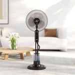 Spray Misting Fan, Pedestal Fan W/ Oscillation, 120 Cm, Remote