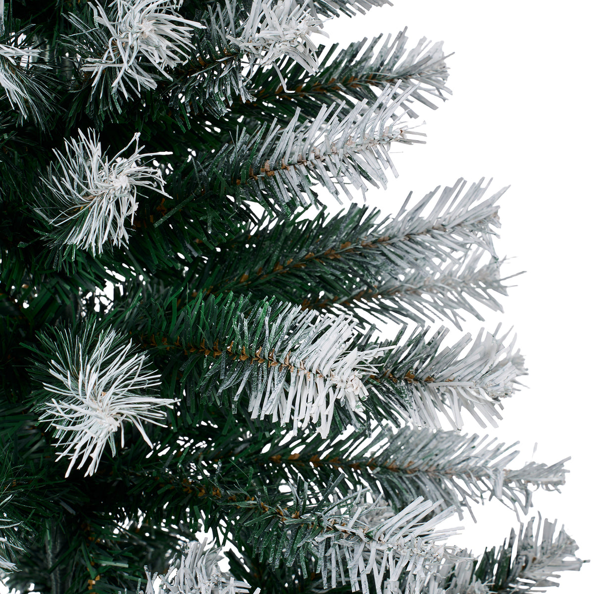 Breeins 180cm Snow-flocked Artificial Christmas Tree With Lush Green Branches