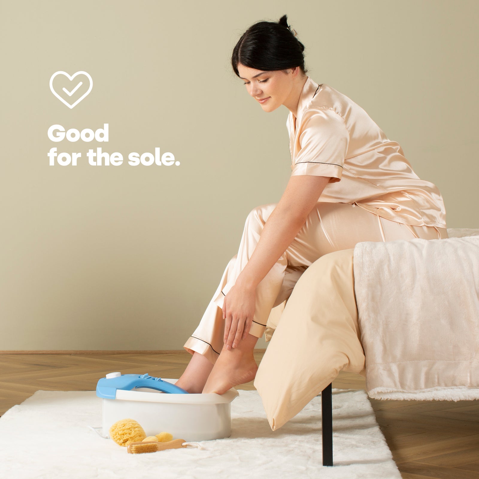 Foot Spa With Massage Rollers - Blue