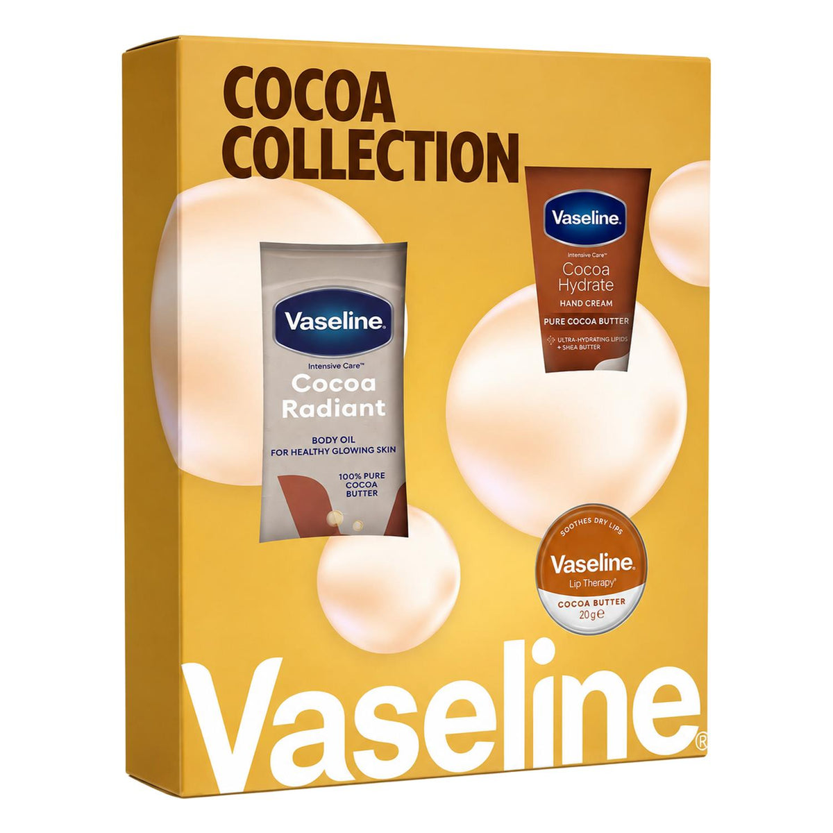 Cocoa Treats Trio Gift Set: Oil, Cream & Lip Balm | Set of 4