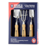Garden Tool Set, 3 Piece Mini Potting, 2 Trowels & Prong