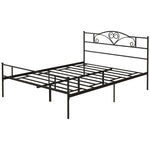 King Metal Bed Frame W/ Headboard And Footboard