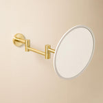 Wall Magnifying Mirror, Brushed Gold Pvd Architect Sp (x5)