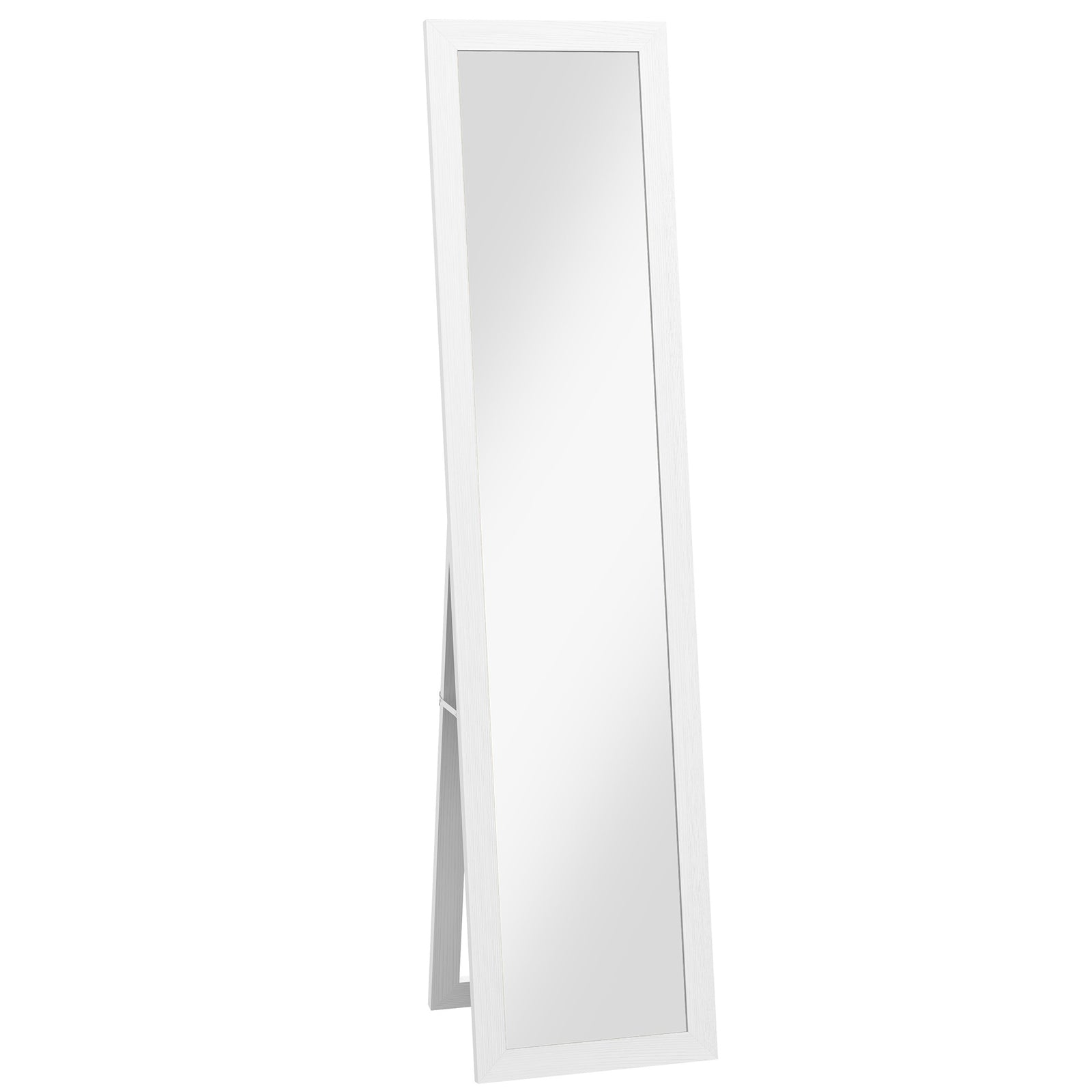 Full Length Mirror Farmhouse Wall Mirror Hanging | One Size | White