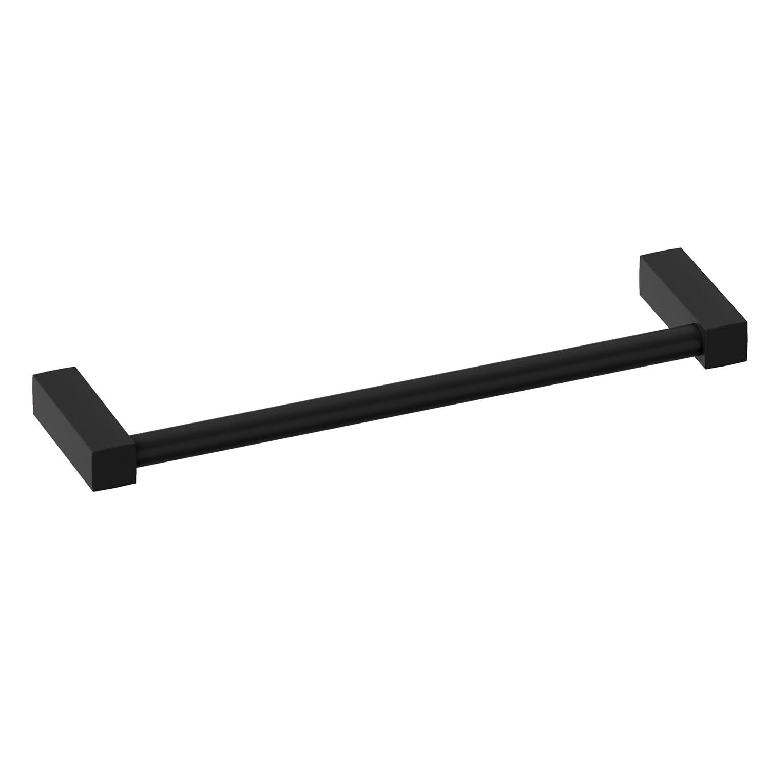 Towel Rail, Black Matt, Wall-mounted, 30 Cm. Collection Metric