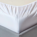 Organic Cotton Deep Fitted Sheet 18 Inch 400 Tc | King | White