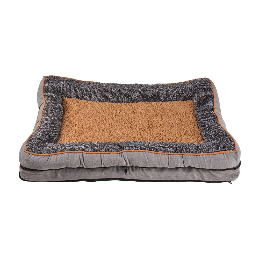 Durable Removable Washable Pet Bed With Anti-slip Bottom | Large | Brown