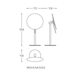 Magnifying Mirror, Freestanding, X5, Matt Black, Architect Collection