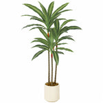 HOMCOM 90cm Lifelike Fake Tree With Bendable Trunks For Home Decor, Green