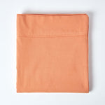 Luxury Linen Flat Sheet | Super King | Burnt Orange