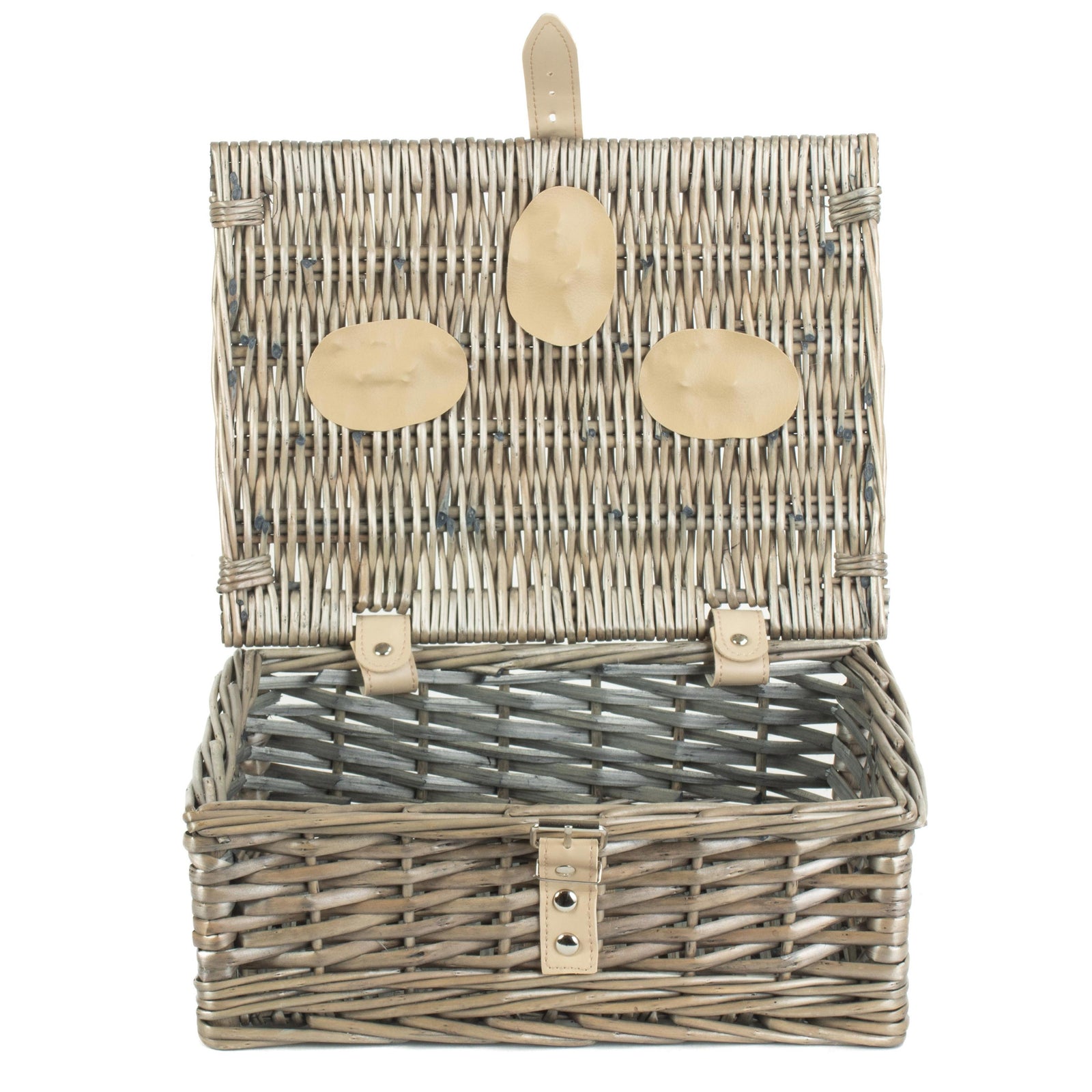 Wicker 30cm Antique Wash Split Willow Basket
