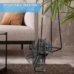 14/16/20" Circular Floor Fan - Powerful Air Cooling Fan With 3 Speed Settings | 16" | Black