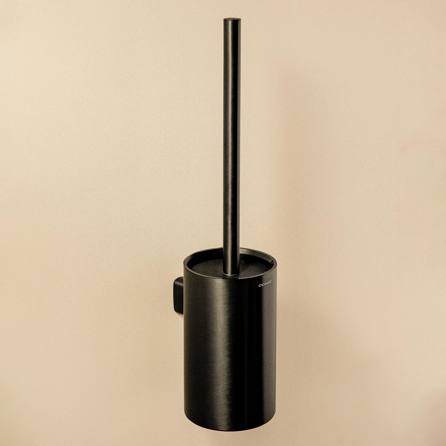 Toilet Brush, Wall-mounted, Brushed Black Pvd, Architect S+ Collection