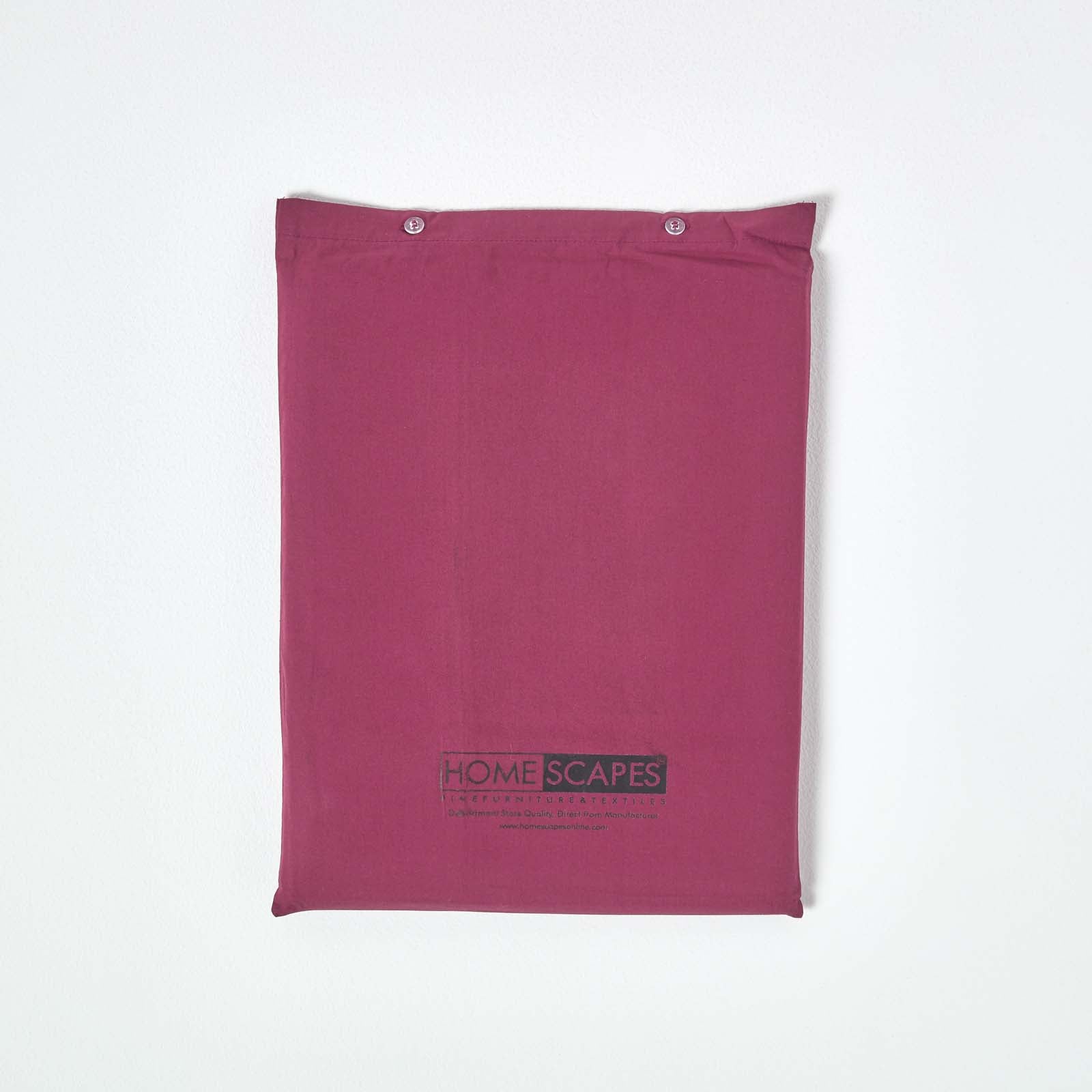 Egyptian Cotton Duvet Cover With Pillowcase, 200 Tc | King | Plum