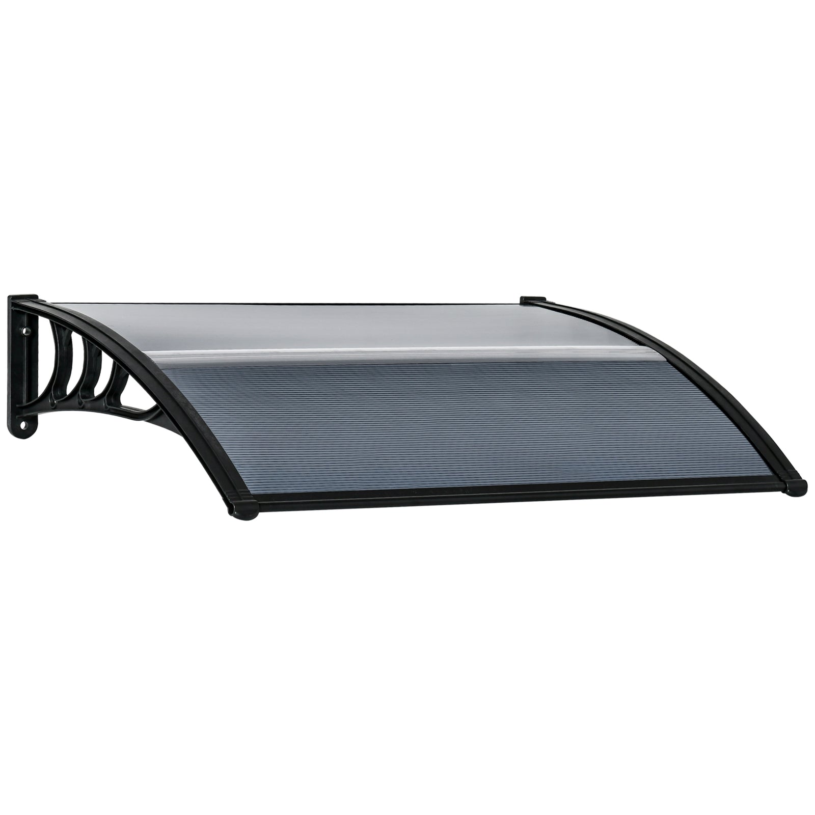 Door Canopy, Outdoor Rain Shelter, 100 X 75cm | Black