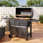 Outdoor Carbon Steel Grill With Smoke Stack