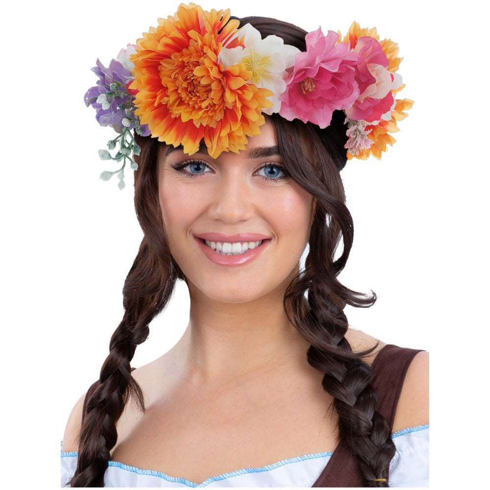 Deluxe Mid Summer Bavarian Maiden Flower Crown