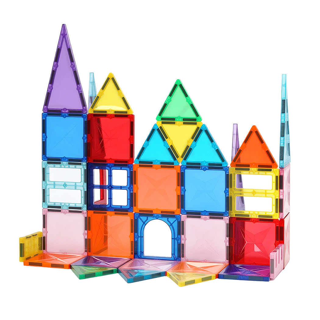 Kids Magnetic Building Blocks Magnetic Tiles Educational Construction Toy | Multi Colour