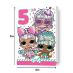 LOL Surprise Age 5 Birthday Card Official Product
