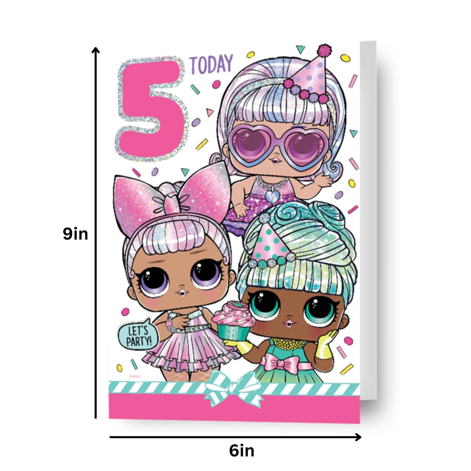 LOL Surprise Age 5 Birthday Card Official Product