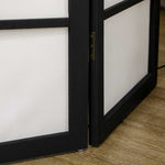 Folding Room Divider 3 Panel Privacy Screen Protector Wooden
