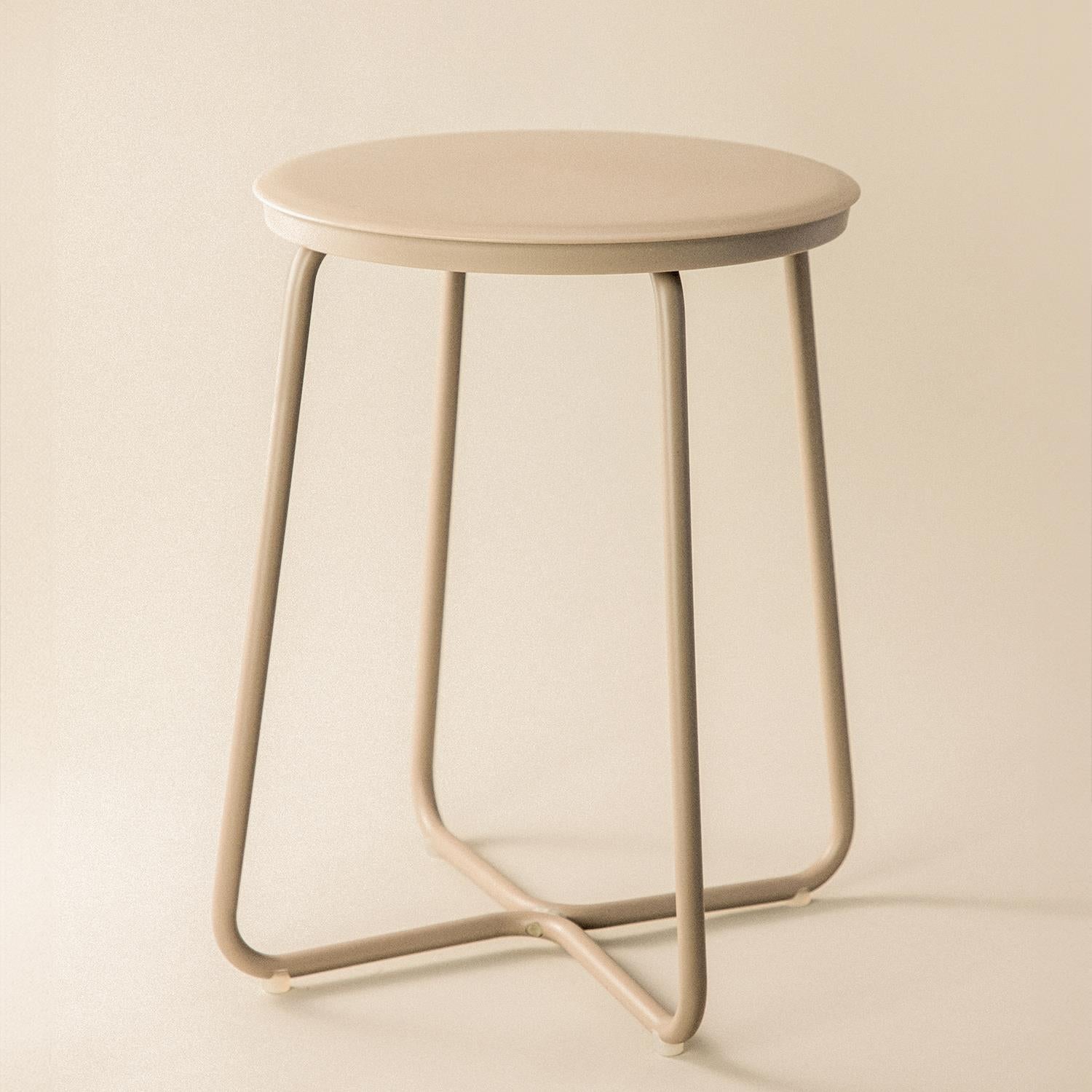 Multi Functional Stool, , Small Side Table, Beige, Geyser Collection