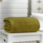 Snuggle Touch Microfibre Supersoft Fleece Throw | 140cm x 180cm | Chartreuse
